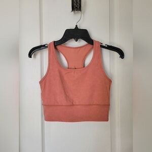 Honeycut Women's Hi-Lo Longline Bra Top Terra Cotta Size Medium